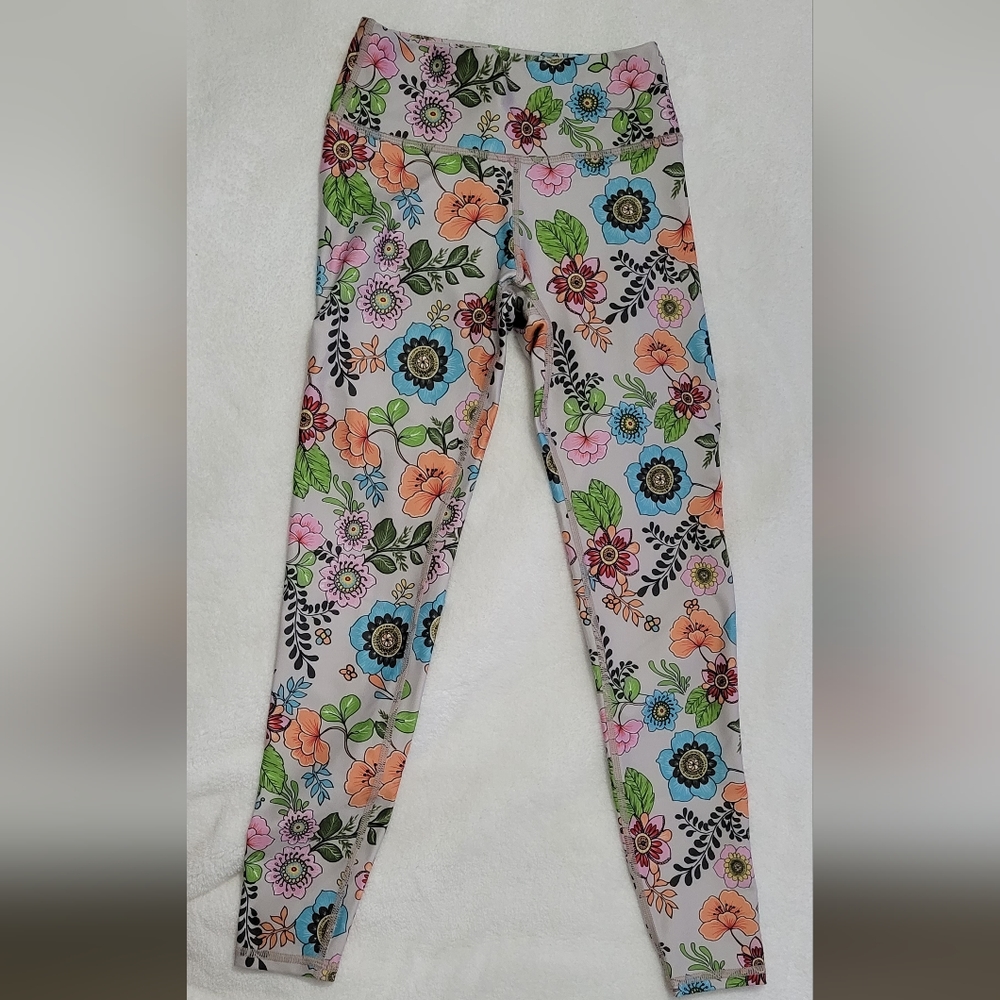 Becco Floral Leggings NWOT - Picture 3 of 10